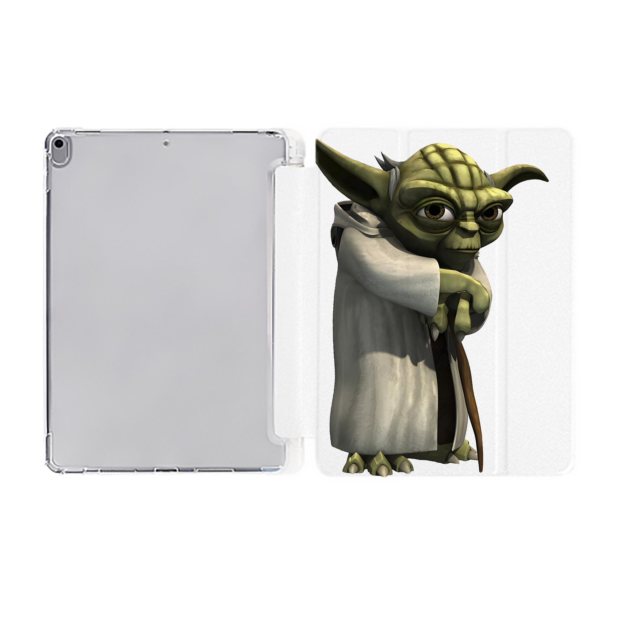 （画像用） スター・ウォーズ Star Wars IPad ケース ペン収納付き 三つ折りスタンド PUレザー×シリコン 対応機種9.5/10.5/10.9インチ